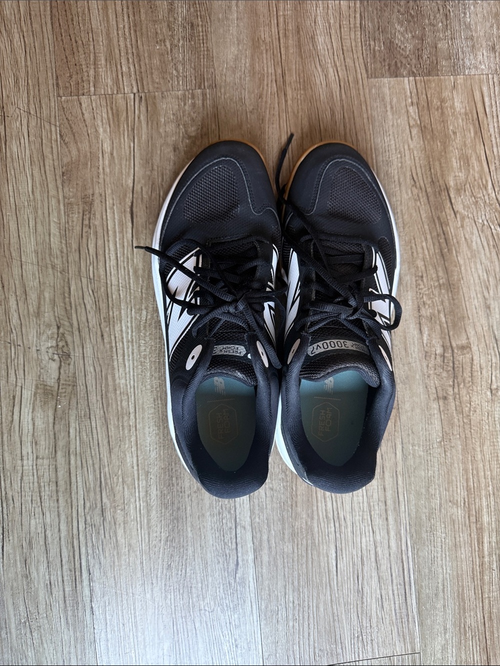 New Balance Black and White Men's Running Sneakers